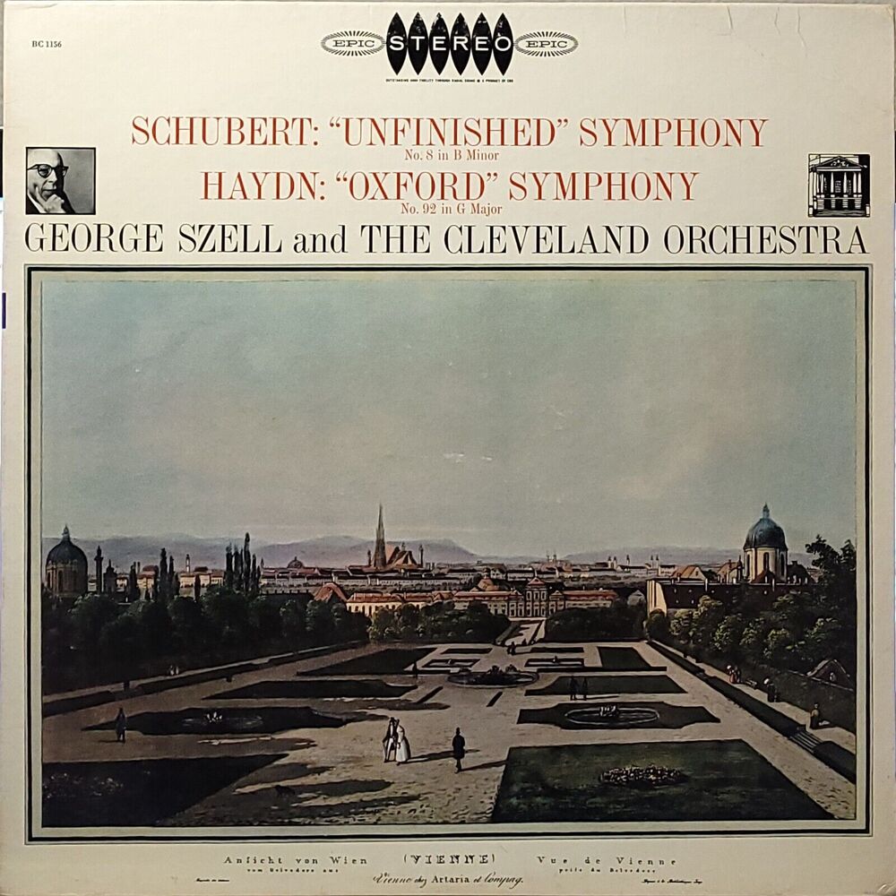 George Szell LP Schubert: Unfinished Symphony No. 8 / Haydn: Oxford Symphony 92